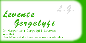 levente gergelyfi business card